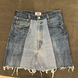 Levi’s reworked split skirt